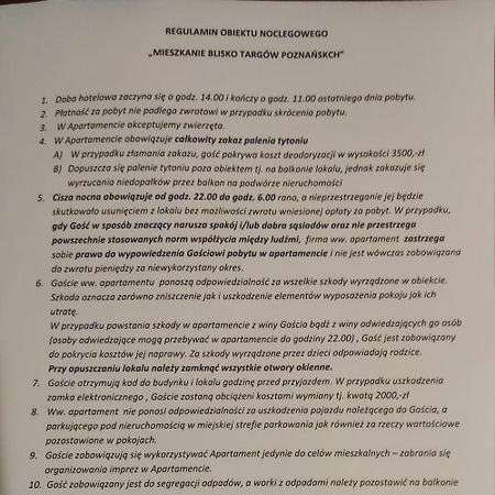 Mieszkanie Blisko Targow Poznanskich 아파트 외부 사진